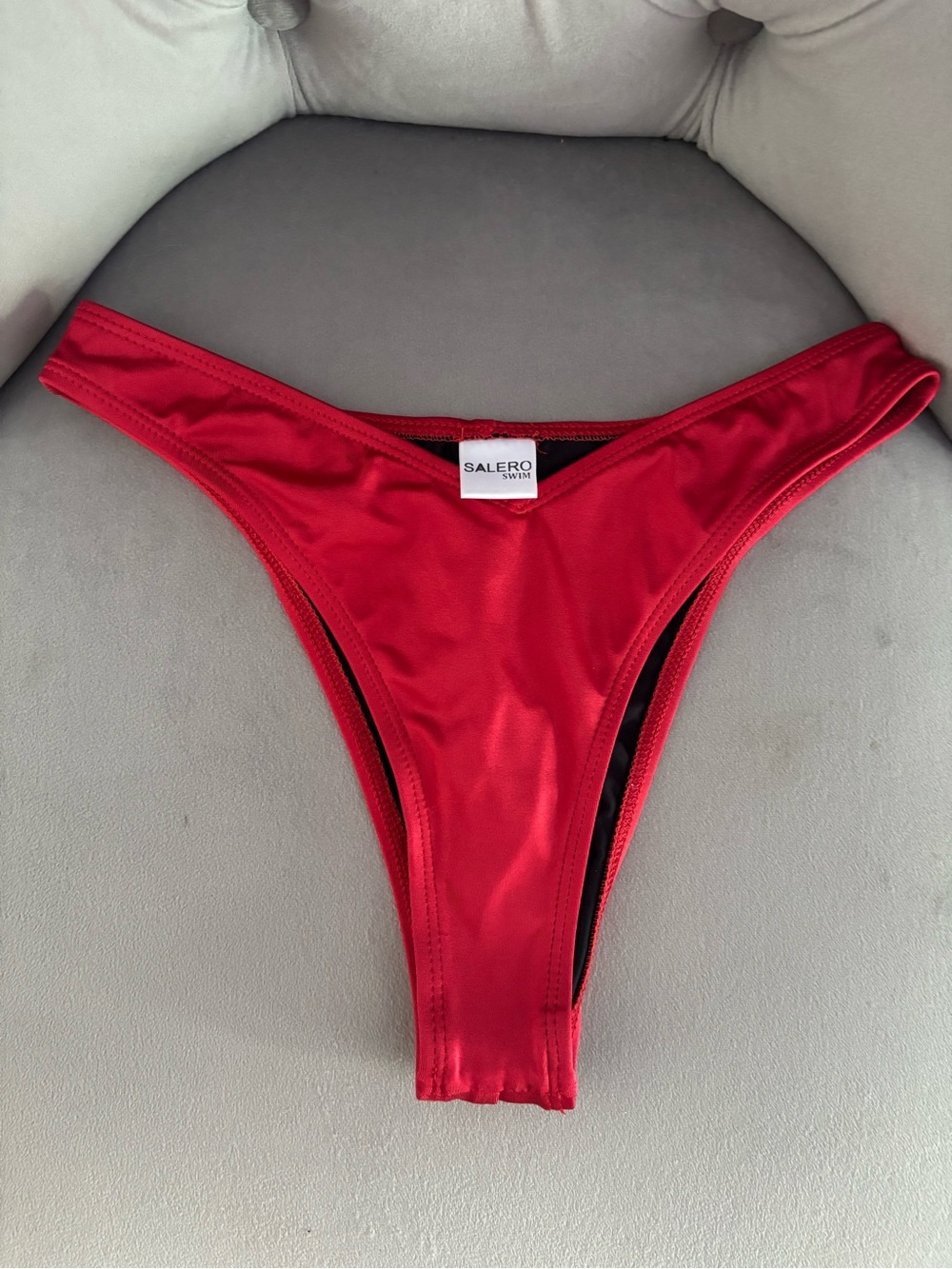 Salero Swim Red Bikini Bottom - Classic High-Cut